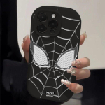 Spider-Man'i telefoni&uuml;mbris iPhone 15 Pro Maxile T&auml;ielik katvus P&otilde;rutuskindel K&otilde;va kest Pehme serv Anime Komiks Kaitsekate iPhone 15PROMAX must