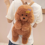 Kaisukoer Seljakotid Puudli Kuju Pruun Khaki T&auml;idisega Karu Seljakott Kawaii Juukseklamber Pudip&otilde;ll Kommi Koer Loomad &Otilde;lakott T&uuml;drukud see choice option