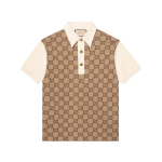 GUCCI Polo S&auml;rgid Meeste Khaki Polo Krae M&otilde;&otilde;dukas Muu 682015-XJD1F-2270 L beige