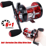 Baitcasting Reel 6+1 olendid tugevdatud metallist korpusega Baitcaster tavalised merevee p&uuml;&uuml;girullid WA40