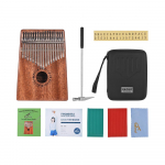 GECKO K17M 17-klahviline Kalimba p&ouml;idlaklaver Mbira mahagon t&auml;ispuidust kandekoti hoiukohvri h&auml;&auml;lestusega