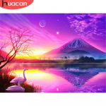 5D isetegemise teemantmaal maastik Teemantmosaiik t&auml;is &uuml;mmargune kivist pilt Teemanttikandid 20X30