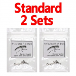 2 komplekti liigendatud kalavarre k&auml;rbse sidumiseks.