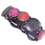NOA [G6037] - Bracelet Cr&eacute;ateur 'Princesse Pop' rouge rose punane