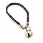 Les Tr&eacute;sors De Lily [J6850] - Bracelet fantaisie 'Love' marron pruun