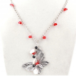 Les Tr&eacute;sors De Lily [K1640] &ndash; &bdquo;Min&eacute;ralia&rdquo; liblikakujuline kaelakee h&otilde;be