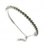 Les Tr&eacute;sors De Lily [N9334] - Bracelet cr&eacute;ateur 'Sissi' blanc argent&eacute; h&otilde;be