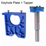 Jig Furniture Door 35mm hingedega kapp Puidu paigalduspuuri juhtpuurimist&ouml;&ouml;riist Plate + Tapper