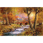 T&auml;ielik 5D-teemantmaal Ilus maastik Teemanttikandid Ristpistes Kodukaunistus K&auml;sitsi valmistatud 25x30cm