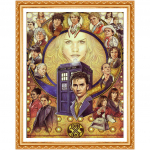 5D DIY teemantmaal Doctor Who film Teemantmaal 3D ristpistes kivimaaling 20X30CM