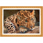 T&auml;is&uuml;mmargune teemantmaal Ristpistes Teemantloomade Pilt Rhinestone Decor 20X30CM