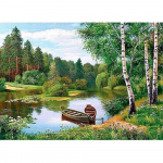 5D Teemantmaal Maastik Mets Teemantmosaiik Teemanttikandid Looduslikud maastikud 50X70CM