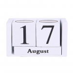 Puidust Igavene Kalender Igavesed Klotsid Kuu Kuup&auml;eva N&auml;idik Laua Fotograafia Rekvisiidid Kodu Dekoratsioon valge