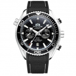 PAULAREIS meeste automaatne tuulega mehaaniline l&otilde;uend kummist rihm oranž Sinine punane multifunktsionaalne kuup&auml;eva kuu kell