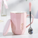 P&otilde;hjamaade nais&uuml;li&otilde;pilaste Korea kruus Lihtne kohvitass Kontorikeraamiline tass Kodukasutustass kaanega One size