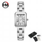 Br&auml;ndi naiste k&auml;ekellad Fashion Square Naiste kvartskellade k&auml;ev&otilde;ru komplekt Sihverplaadiga Lihtsad roosakuldsed luksuslikud naiste k&auml;ekellad