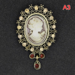 S Cameo Vintage prossid naistele Kuninganna Cameo Beauty
