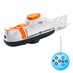 Mini RC allveelaeva RC Boat kaugjuhtimispuldiga paat Veekindel RC m&auml;nguasi lastele valge