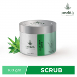 Neolith Aloe Vera Scrub || Kooriv n&auml;okoorija tselluloosiga naha heledamaks muutmiseks, mustpeade ja valgepeade eemaldamiseks, mandli&otilde;liga -100 g 100 GM roheline