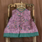 Johnature naiste vintage s&uuml;gisvestid n&ouml;&ouml;pmantlid Prinditud lilleline linane varrukateta linane soojad taskud naiste vestid One Size