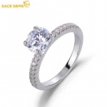 SACE GEMS Klassikaline vasesulamist tsirkoonist s&otilde;rmus Naiste ehted Pulmalubaduse peokingitus 6