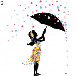 Isekleepuv seinakleebis, mida on lihtne peale kanda PVC haldjat&uuml;drukulill 1