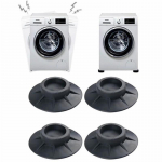 4 tk vibratsioonivastased jalapadjad pesumasinale Kummist mattkuivati ​​libisemisvastane padi universaalne m&ouml;&ouml;bli jalapadja p&otilde;randakaitse