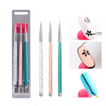 Uus professionaalne k&uuml;&uuml;neharja komplekt manik&uuml;&uuml;r UV geelpintsliga pliiats l&auml;bipaistev akr&uuml;&uuml;l k&uuml;&uuml;nte kunsti maalimine joonistuspintsel fototeraapia t&ouml;&ouml;riistad