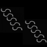 S shape Oral Separating Ligature Ties Elastic Separators Circle Rubber Ring 10sticks Transparent