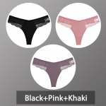 3tk/komplekt Naiste puuvillased stringid pits bikiinid alusp&uuml;ksid naiste G-string aluspesu pehmed stringid alusp&uuml;ksid naiste pesu S-XL L