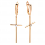 Minimalistlikud pika risti ripatsiga tsirkoonk&otilde;rvar&otilde;ngad Naiste Statement ehted