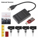 Autoraadio DVD-m&auml;ngija jaoks Varurehvi sisemine v&auml;line andur rehvir&otilde;hu andur Android TPMS rehvir&otilde;hu j&auml;lgimiss&uuml;steem USB TPMS Internal