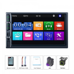 REAKOSOUND 2 din autoraadio 7  HD autoraadio multimeediumipleier 2DIN puutetundlik ekraan Auto heli Autostereo MP5 Bluetooth USB TF FM kaamera 7013 178*100mm 7013 12LED