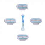 4tk Safety Razor Women Naiste 3 teraga raseeriv raseerija naisteleBladesTrimme Fusion Venus vahetatav 5pcs