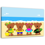 L&otilde;uendiprint Colorful Teddy Bears 60x40 pruun