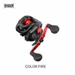 Kingdom Ultralight Metal Spool Baitcasting kalastusrullid 6KG Drag 8.0:1 kiire soola- ja mageveevalurulli p&uuml;&uuml;gispiraal Left punane/must
