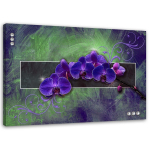 L&otilde;uenditr&uuml;kk Orchid Flower Nature Purple 60x40 lilla