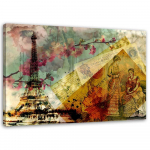 L&otilde;uenditr&uuml;kk Paris City Vintage 60x40 pruun