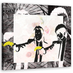 L&otilde;uenditr&uuml;kk Banksy Pulp Fiction 30x30 hall v&auml;rv