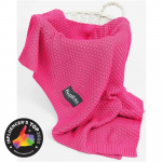 Bellochi bamboo blanket mallow, 100x80 cm, pink