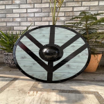 Medieval Wood Old Shield Viking Shield Funktsionaalne kilp 60,96 cm