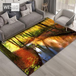 Looduslik maastik 3D vaip elutuppa Roheline mets juga Maastikuvaip Magamistoa libisemisvastane vaip vannitoas Suur 120x160cm 1pcs