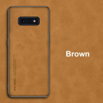 Luksuslik nahast &uuml;mbris Samsung Galaxy S10E S10 Plus S10 5G kaanega silikoonist telefoni&uuml;mbris Samsung S10 E + S10Plus S 10 Coque jaoks For Samsung S10 Plus