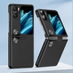 For Oppo Find N2 Flip 5g &uuml;mbris, k&auml;erihma alus Kvaliteetne nahast telefonikork Find N2 flip &uuml;mbriste kaitseks tagakaas ForOPPO Find N2 Flip must