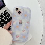 Blue Art Cherry Flower Ins Armas multikas p&otilde;rutuskindel &uuml;mmargune kaamera telefoni&uuml;mbris iPhone X Xr 11 12 Pro Max 7 8 Plus Xsmax 13 kaanele for iphone xr