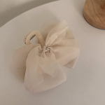 V&otilde;rgusilmast v&ouml;&ouml;rihaardeklamber, naiste hobusesaba punutud juukseklamber Elegantne t&uuml;druku juukseklamber kohv