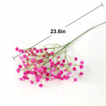 60 cm kunstlilled False Baby's Breath Gypsophila kodu pulmakaunistus S&uuml;nnip&auml;ev DIY fotorekvisiidid Lilleoks JY-79-Dark pink-