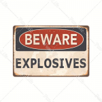 Ettevaatust Koerte metallist plakatite hoiatus Oht Vintage metallist plekkplaat Retro seinaplakat plakatite maalimine 20x30cm