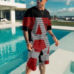 Summer Beach 3D Meeste T-s&auml;rk &Uuml;likond Spordir&otilde;ivad Meeste Suured riided T-s&auml;rk vabaaja l&uuml;hikesed p&uuml;ksid &Uuml;likond Meeste T-s&auml;rk Kaheosaline komplekt XL