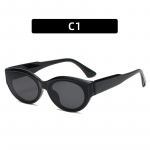 Uued retro ovaalse raamiga p&auml;ikeseprillid Personality Catwalk v&auml;ikese raamiga p&auml;ikeseprillid prillid meeste/naiste universaalsed UV400 prillid